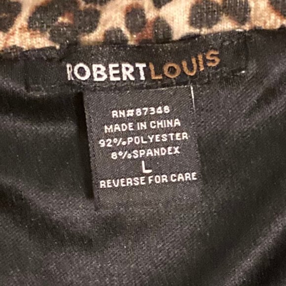 Robert Louis Cheetah Zippered Print Skirt - Picture 3 of 3